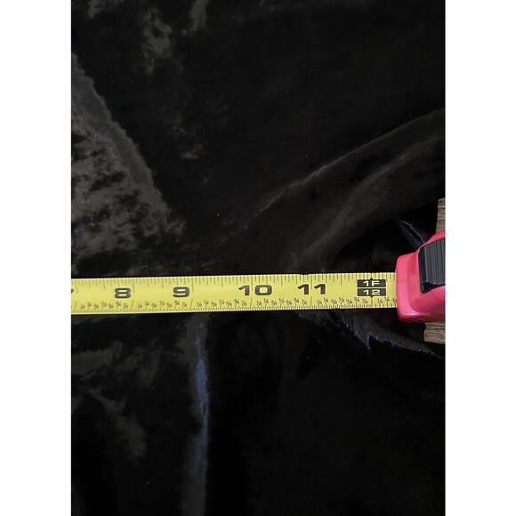 Citron Santa Monica Women Black Velvet Pull-On Pants Sz M Silk Blend Minimalist - Picture 6 of 8